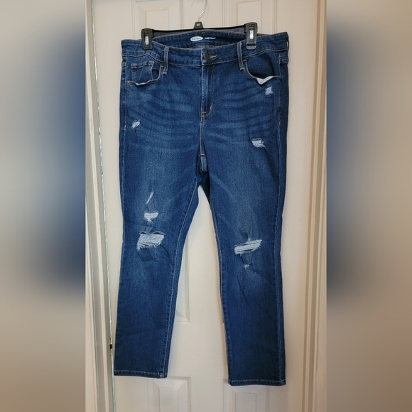 Old Navy distressed Power stretch Jeans - Picture 1 of 5